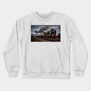 Tornado Steam Locomotive at speed Crewneck Sweatshirt